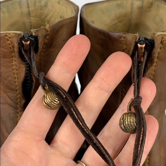 Rag & Bone Newbury Cognac Leather Ankle Booties 8 - Picture 6 of 12